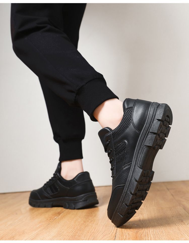 Atmungsaktive, rutschfeste Herren-Freizeitschuhe mit Schnürung detail 6