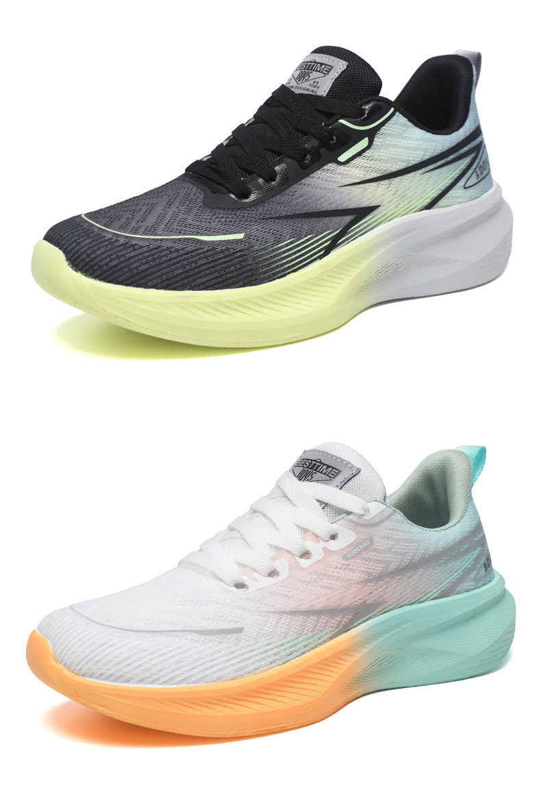 Atmungsaktive gedämpfte Herren-Laufschuhe mit Schnürung detail 19
