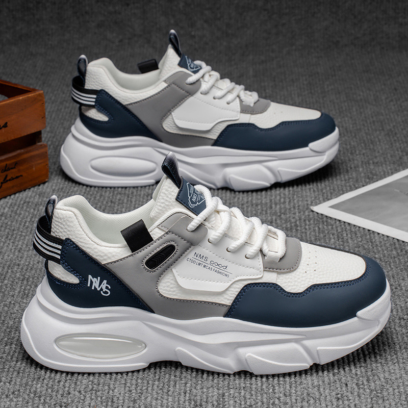 Men's Platform Cushioned Lace-Up Casual Shoes 4