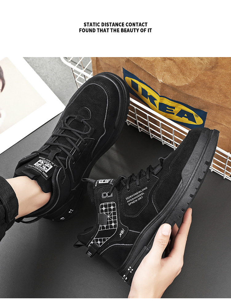 Rutschfeste Schnür-Freizeitschuhe für Herren im Street-Style detail 3
