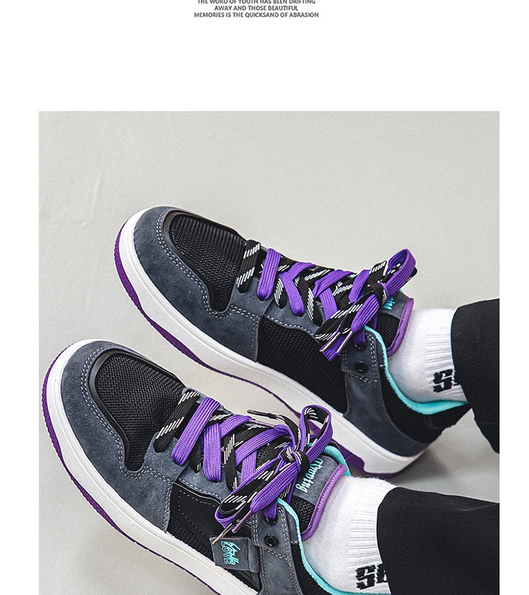 Chaussures de skate à lacets respirantes en mesh pour homme detail 19