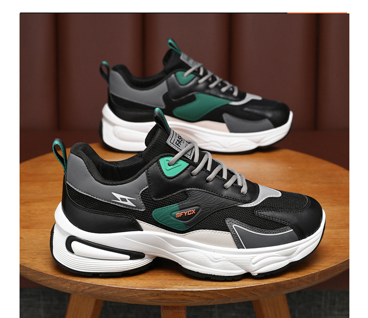 Zapatillas de deporte chunky y transpirables para hombre colorblock detail 5