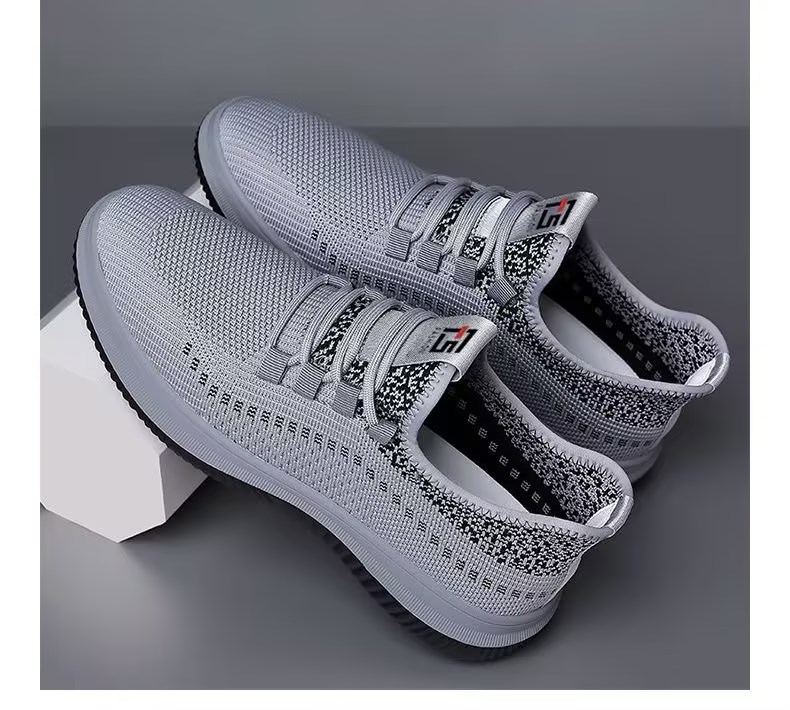 Atmungsaktive, leichte Freizeitschuhe aus Strick für Herren detail 8