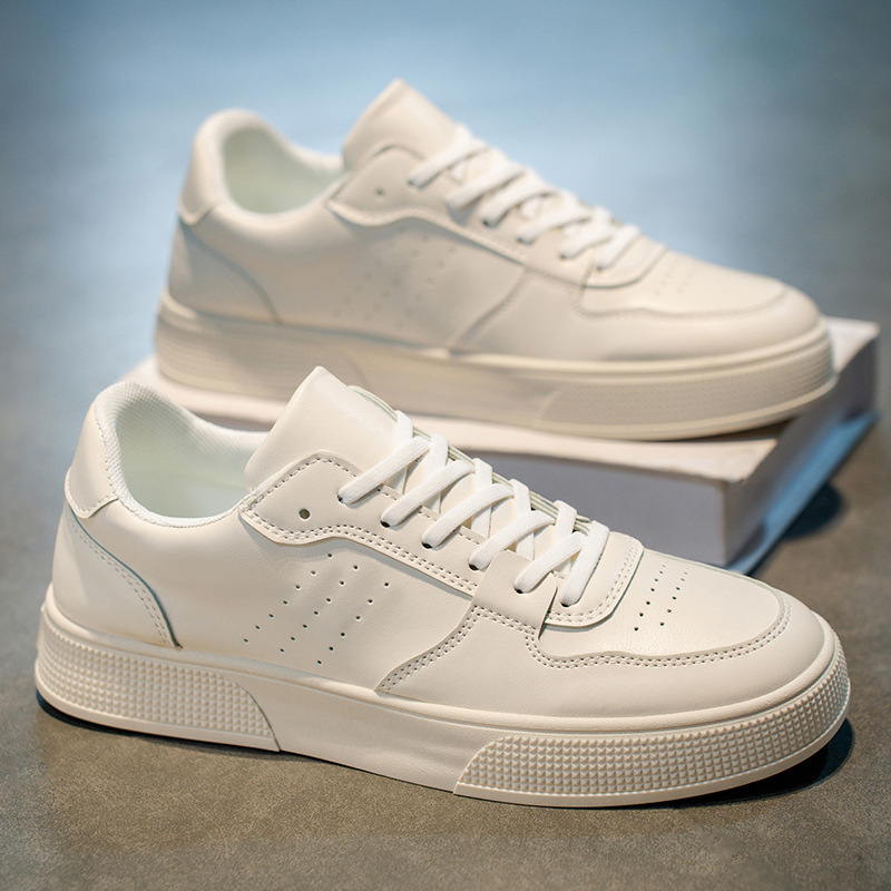 Men's Breathable PU Leather Lace-Up Casual Shoes 4