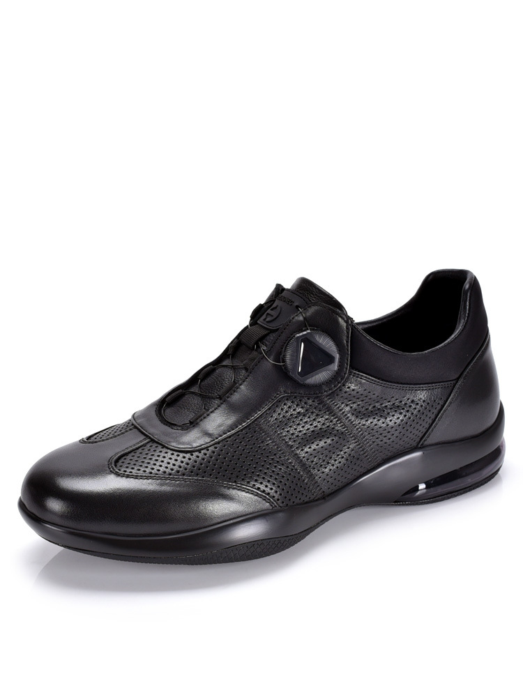 Atmungsaktive Leder-Freizeitschuhe mit Dämpfung für Herren detail 3