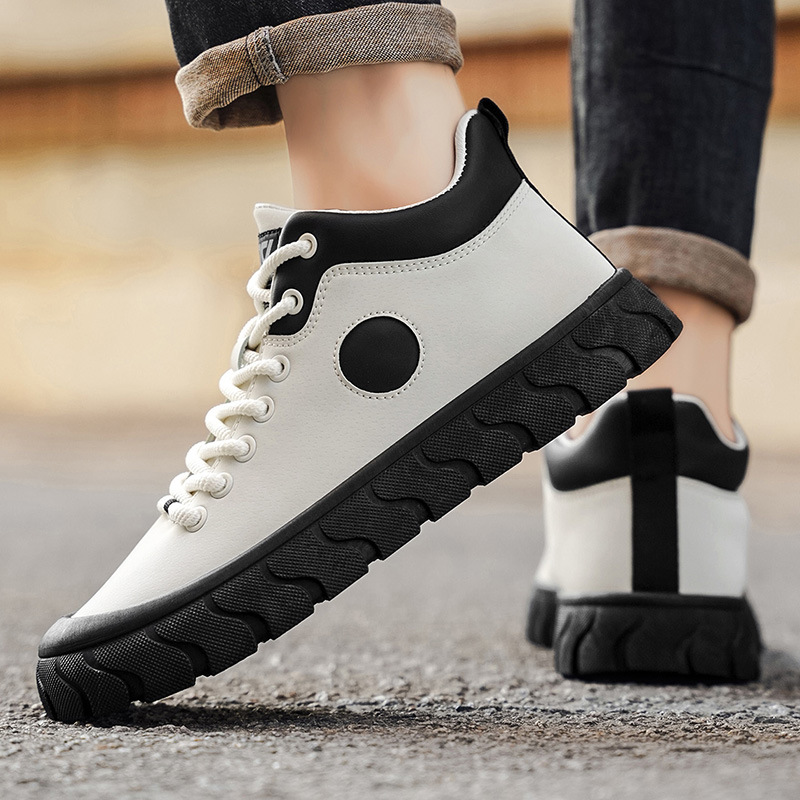 Men's Colorblock Non-Slip Platform Casual Shoes detail 15