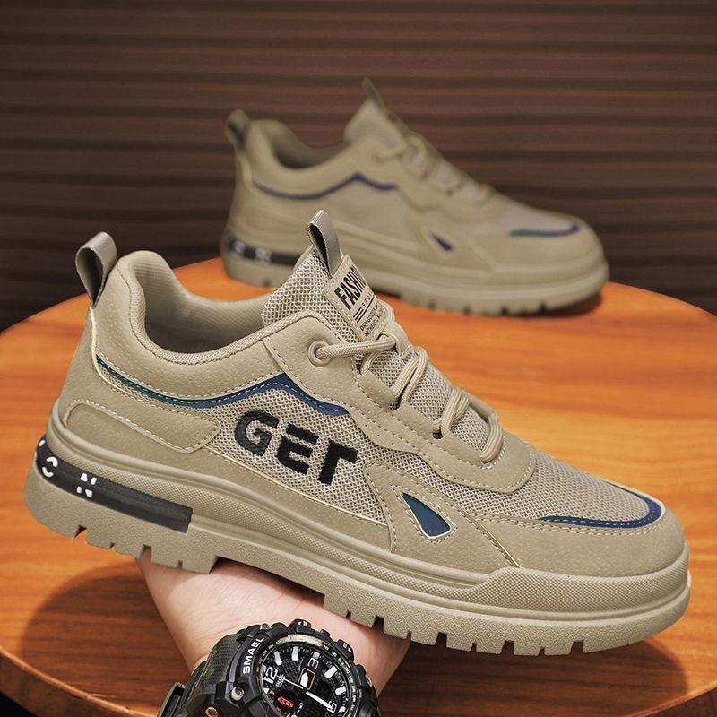 Atmungsaktive, rutschfeste Herren-Freizeitschuhe mit Schnürung