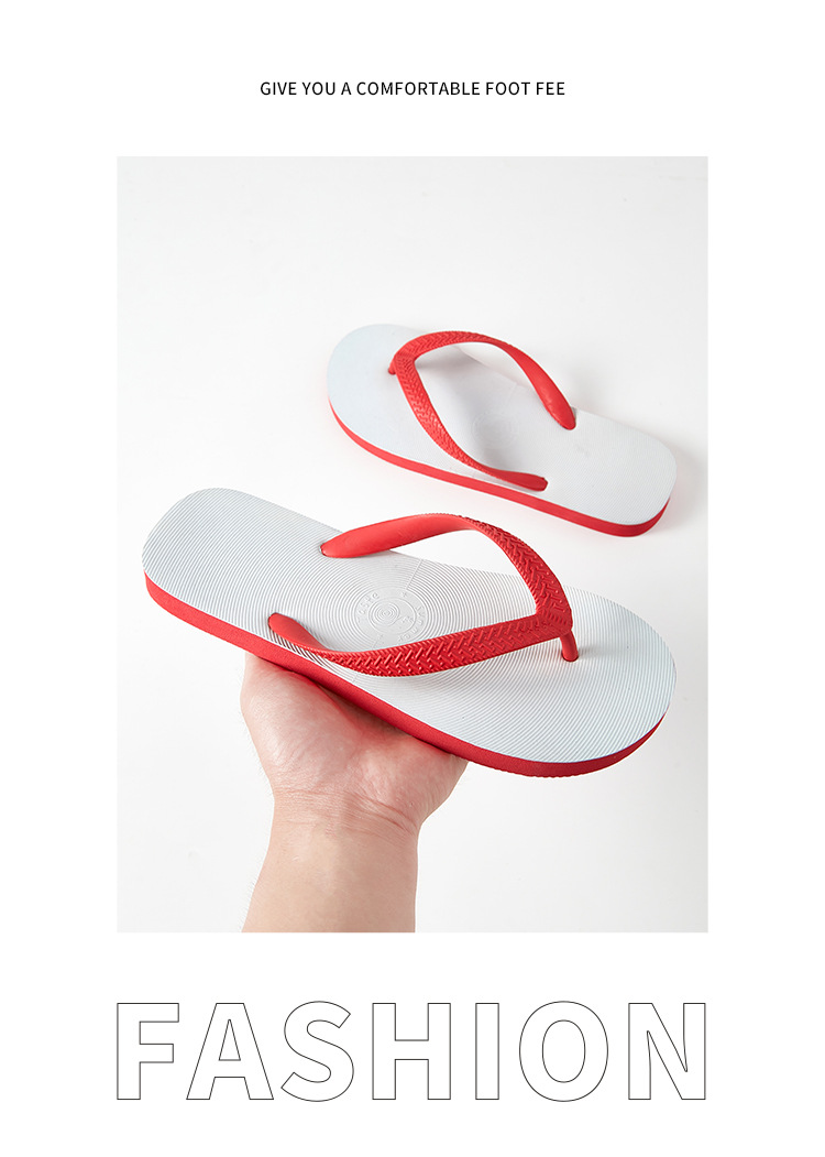 Unisex Lightweight Waterproof Beach Flip-Flops detail 3