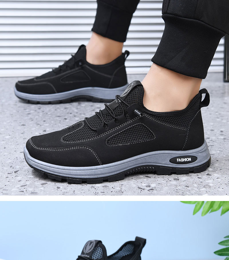 Atmungsaktive, leichte Herren-Freizeitschuhe für draußen detail 2