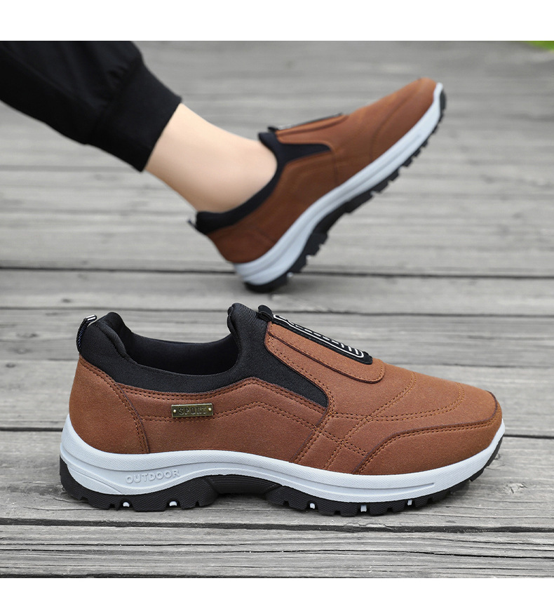 Antisliploze casual herenschoenen met instap detail 17