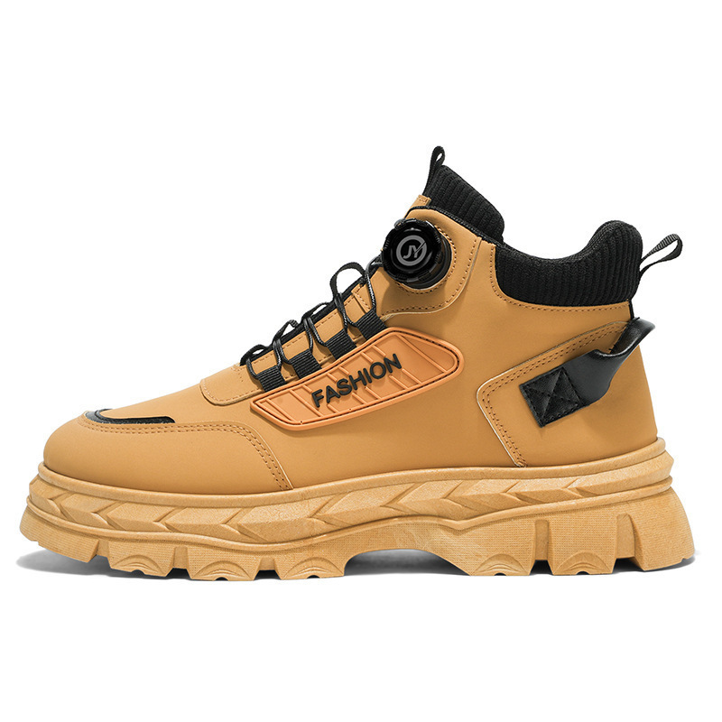 Botas con plataforma antideslizantes de piel PU para hombre 6