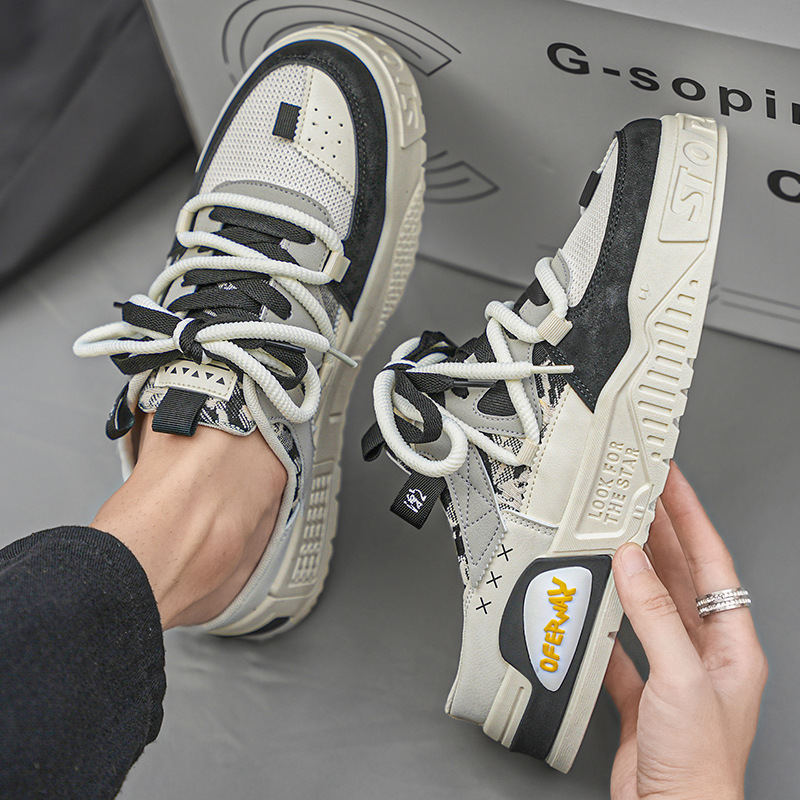 Chaussures casual sans lacets respirantes pour homme au design colorblock 5