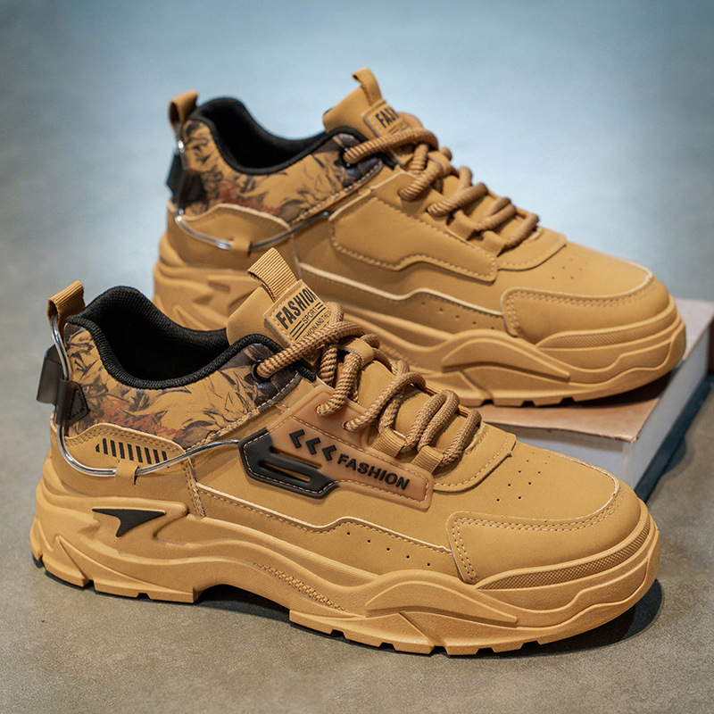 Men's Colorblock Cushioned Platform Casual Shoes 4