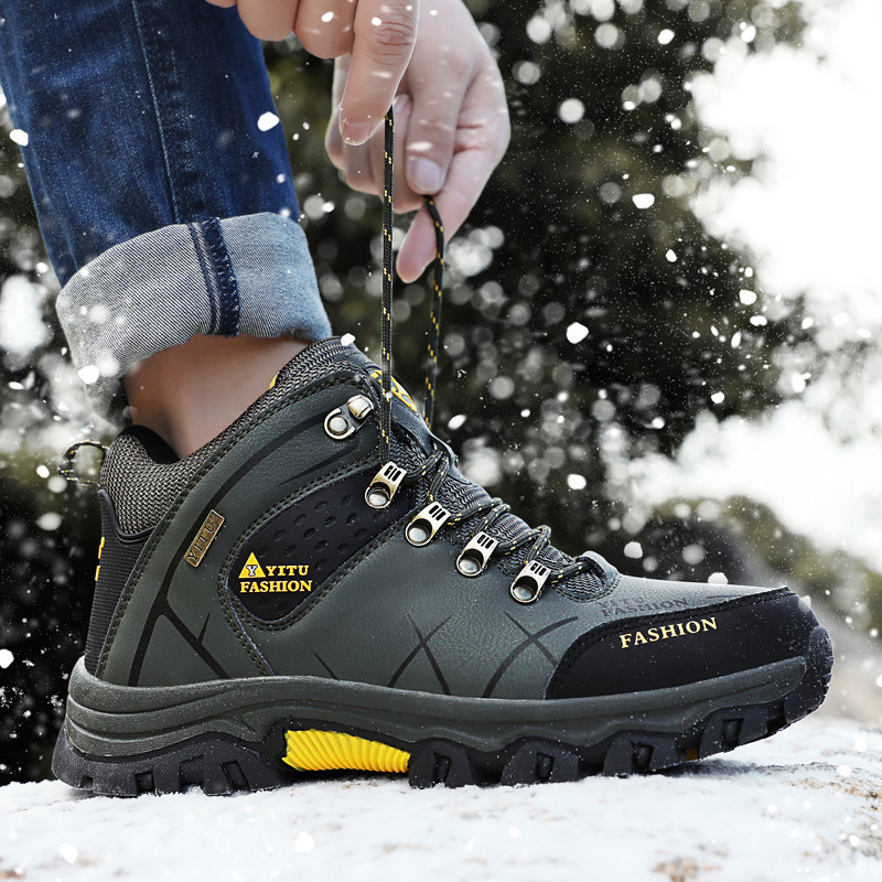 Rutschfeste Schnür-Wanderstiefel für Herren detail 15