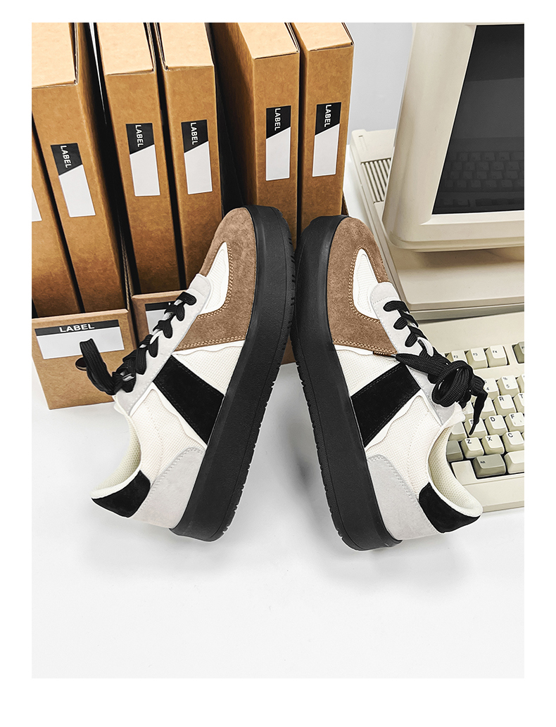 Chaussures casual à lacets respirantes pour homme au style color-block detail 13