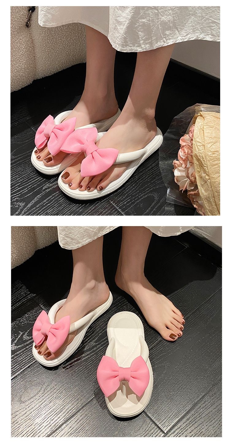 Women's Lightweight Soft-Sole EVA Bow Flip-Flops detail 5