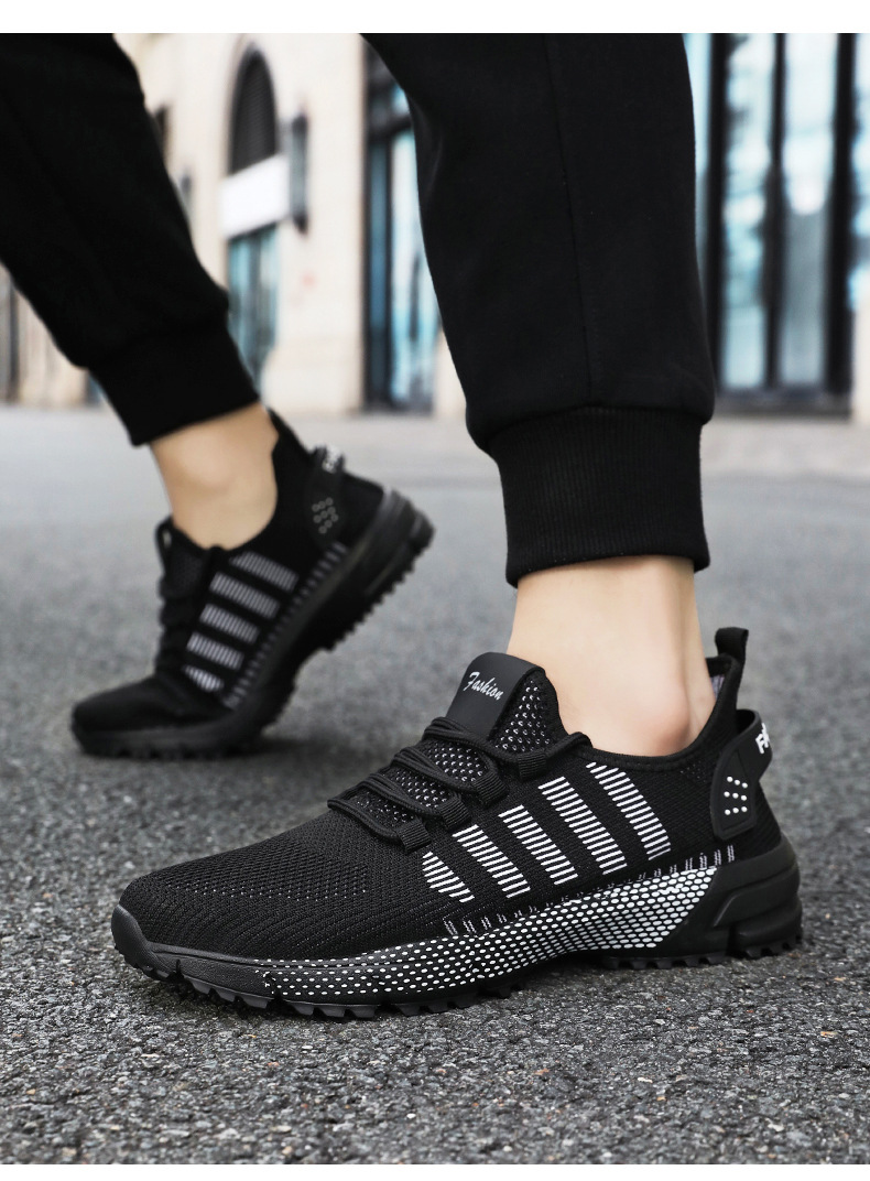 Scarpe da corsa da uomo in mesh traspirante e leggere con lacci detail 11