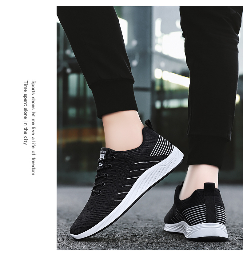 Atmungsaktive, leichte Herren-Laufschuhe aus Mesh detail 8