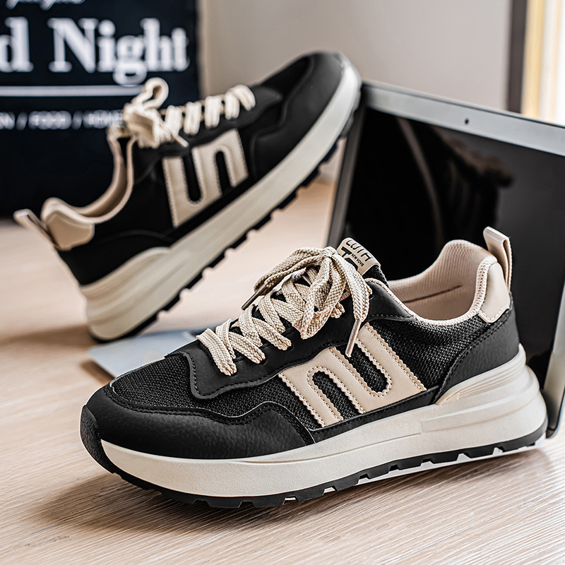 Zapatillas de deporte casuales transpirables de hombre con cordones 5