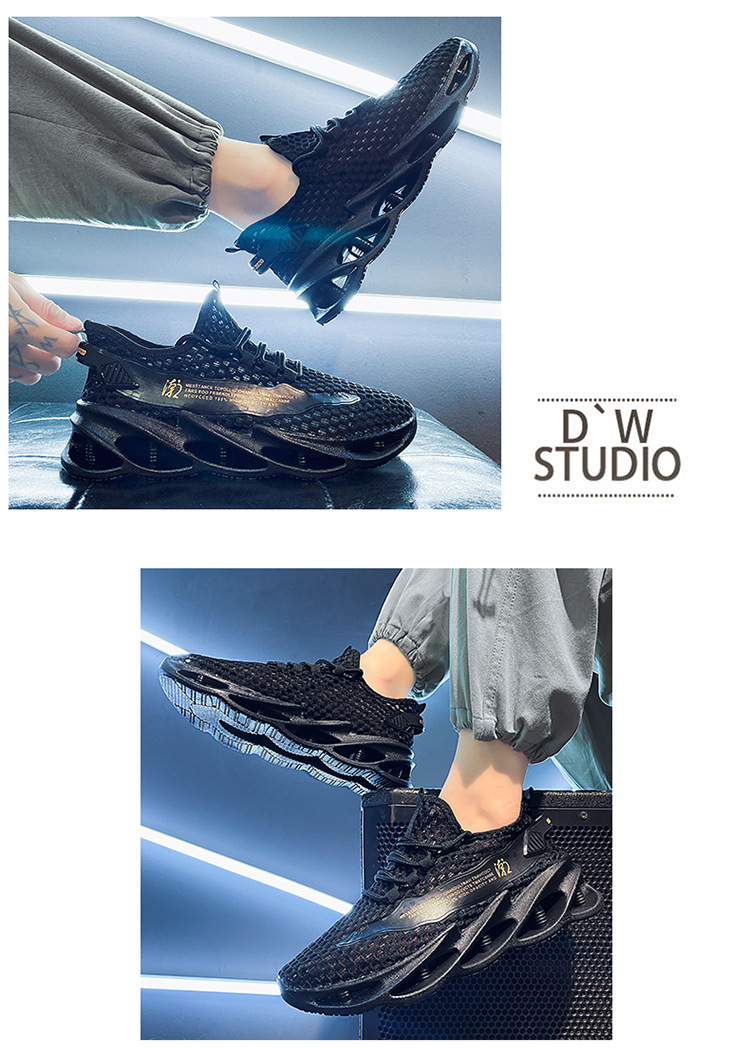 Atmungsaktive, leichte Herren-Laufschuhe aus Mesh detail 9