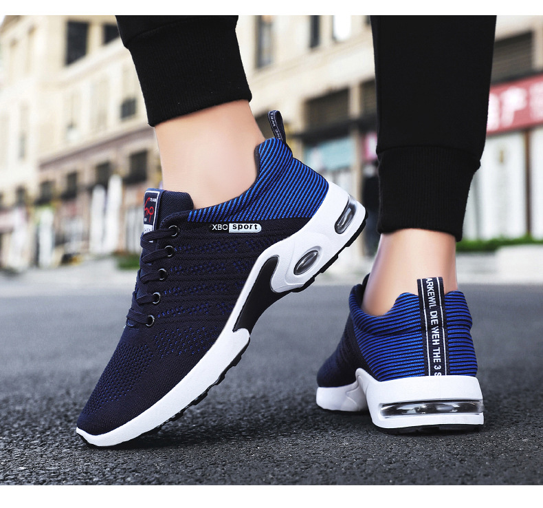 Atmungsaktive gedämpfte Unisex-Laufschuhe mit Schnürung detail 16