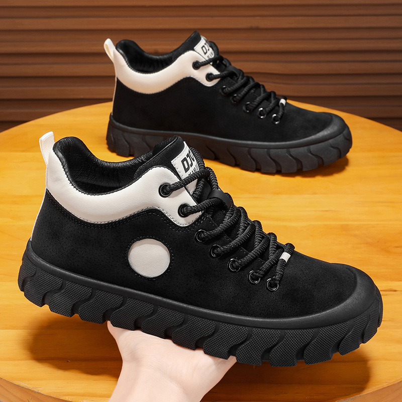 Men's Colorblock Non-Slip Platform Casual Shoes detail 18