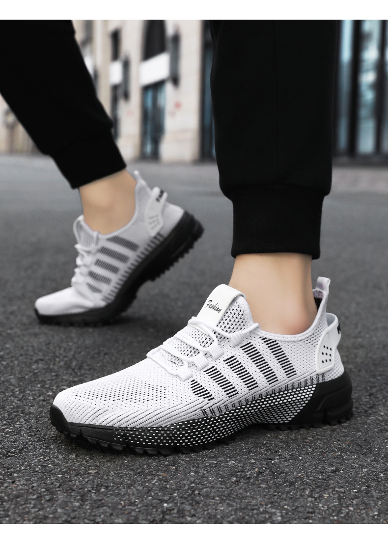 Scarpe da corsa da uomo in mesh traspirante e leggere con lacci detail 7
