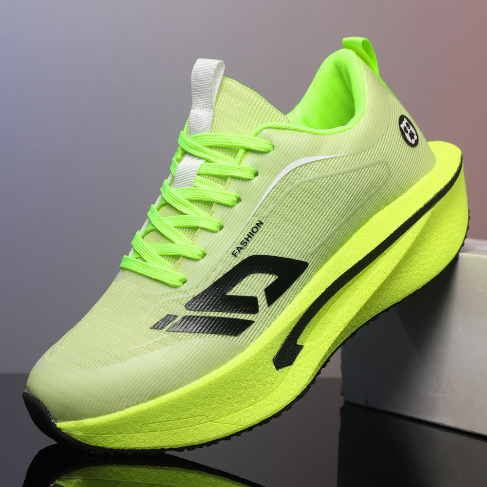 Atmungsaktive Herren-Laufschuhe mit dämpfender Plateausohle 2