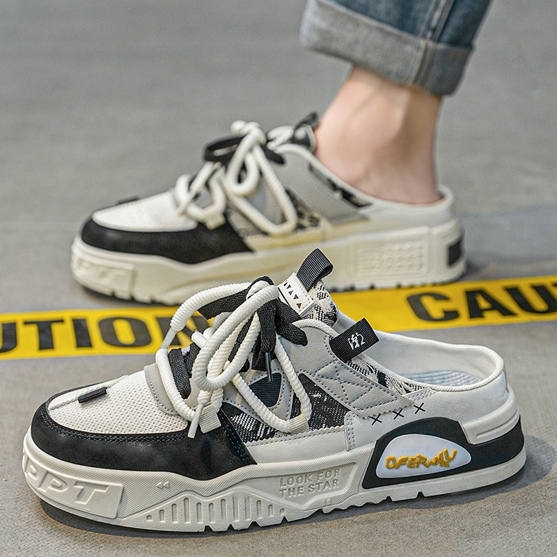 Chaussures casual sans lacets respirantes pour homme au design colorblock 3