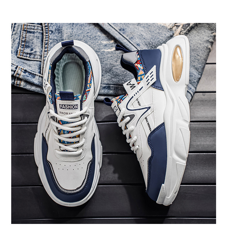 Sneakers casual da uomo stringate con plateau e ammortizzazione detail 7