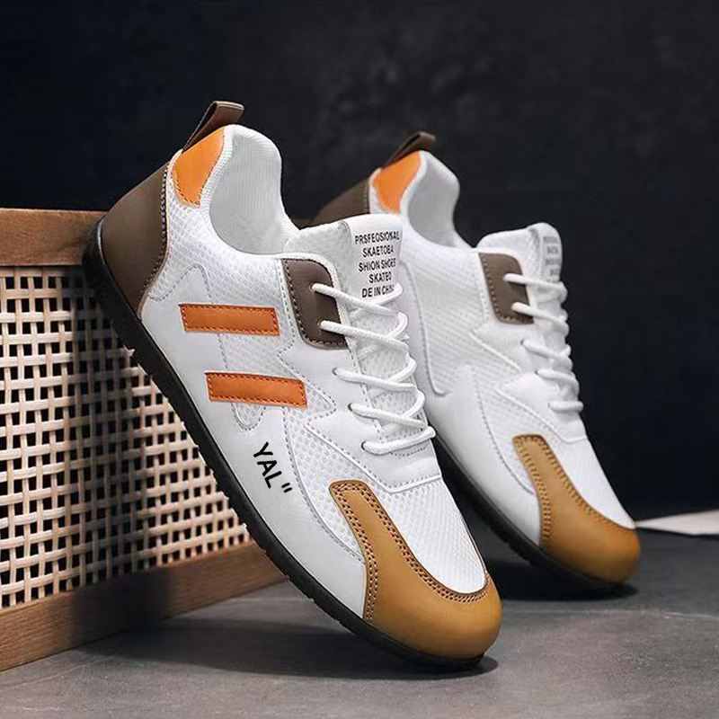 Atmungsaktive Freizeitschuhe für Herren mit Schnürung im Colorblock-Design 5