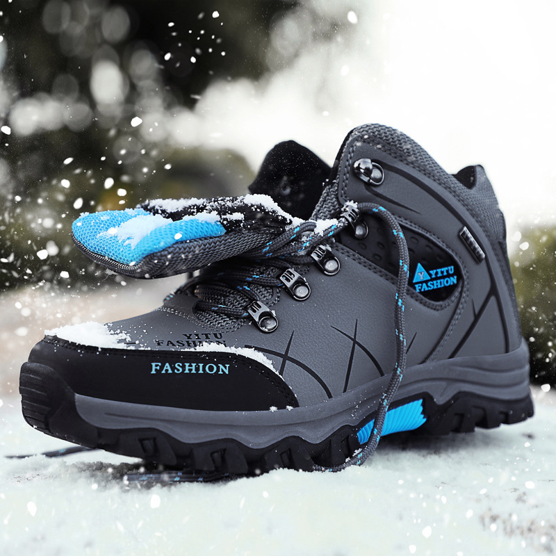 Rutschfeste Schnür-Wanderstiefel für Herren detail 2