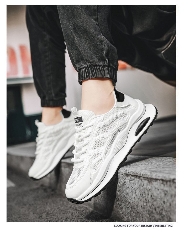 Scarpe sportive da uomo in mesh traspirante e ammortizzate detail 3
