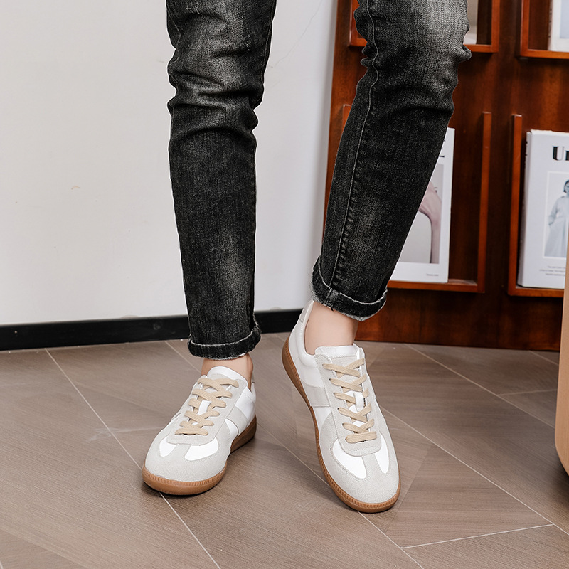 Unisex Vintage Leather Lace-Up Casual Shoes detail 8