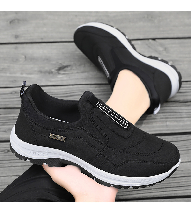 Antisliploze casual herenschoenen met instap detail 5