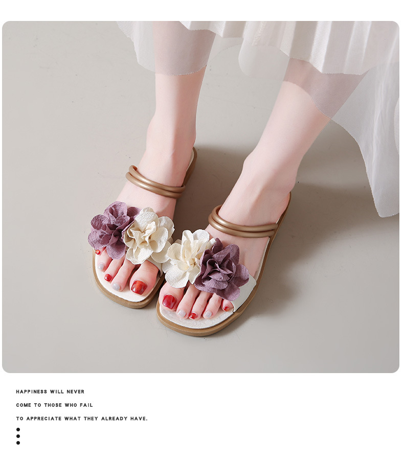 Women's Floral Lightweight Slip-On Flat Slippers detail 9