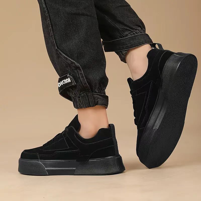 Chaussures casual unies à lacets et antidérapantes pour hommes detail 16