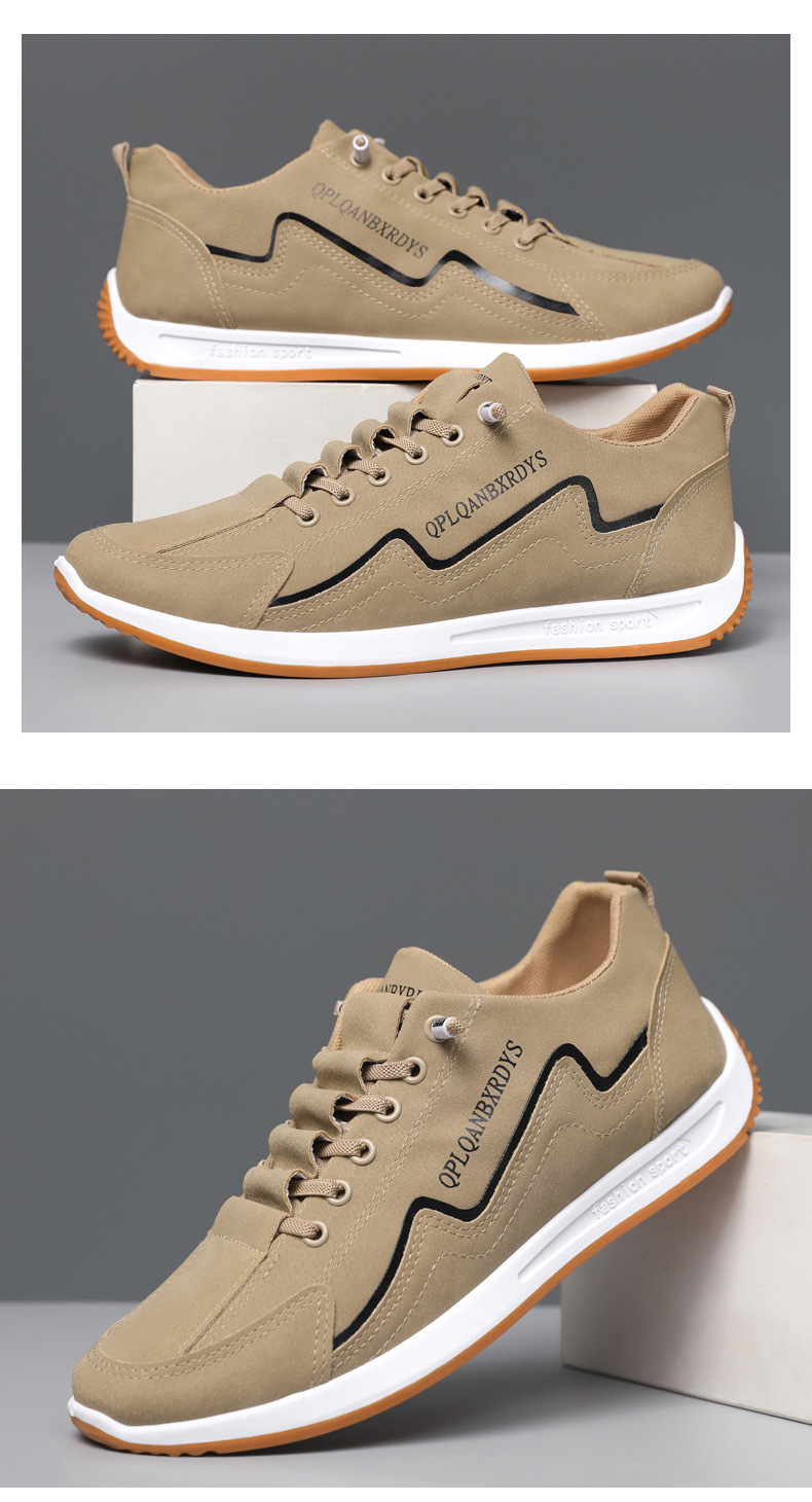 Men's Non-Slip Cushioned Lace-Up Casual Shoes detail 2