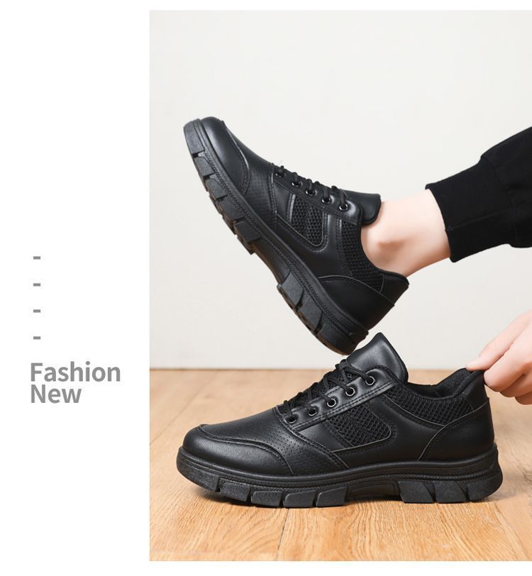 Scarpe casual da uomo traspiranti stringate con suola antiscivolo detail 3