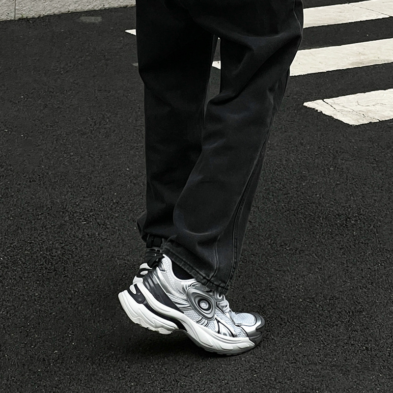 Unisex ademende platform sneakers met demping detail 3