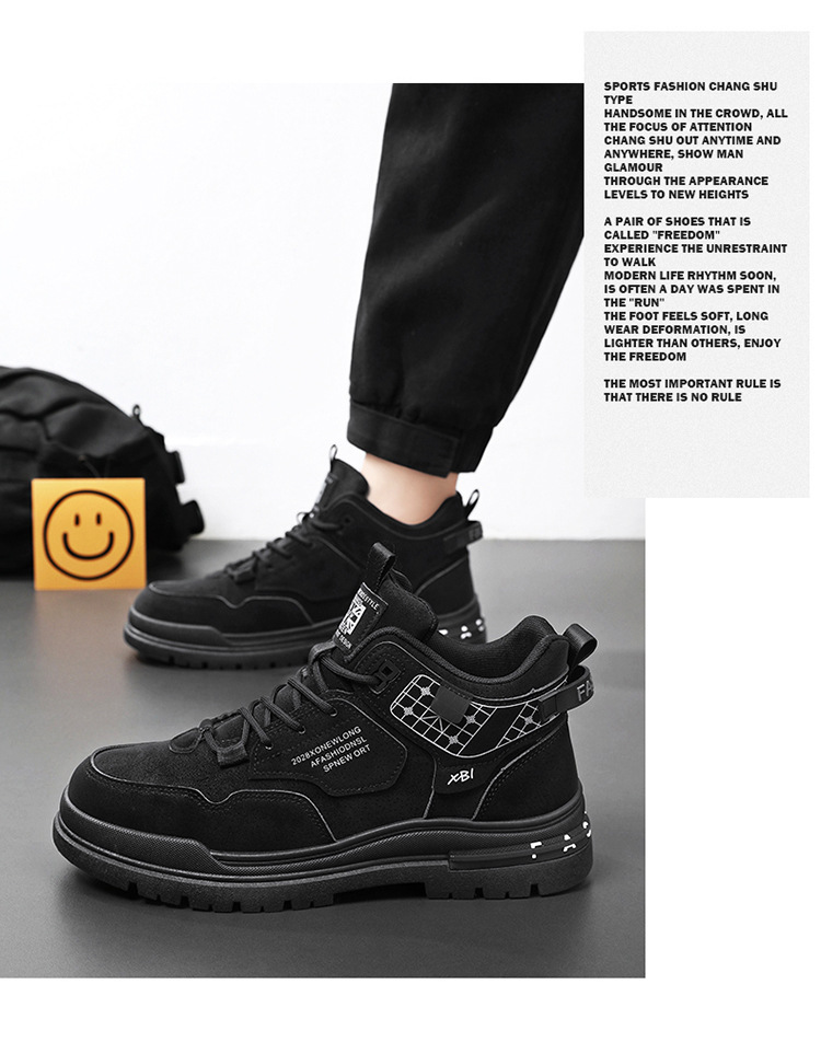Men's Non-Slip Lace-Up PU Leather Casual Shoes detail 4