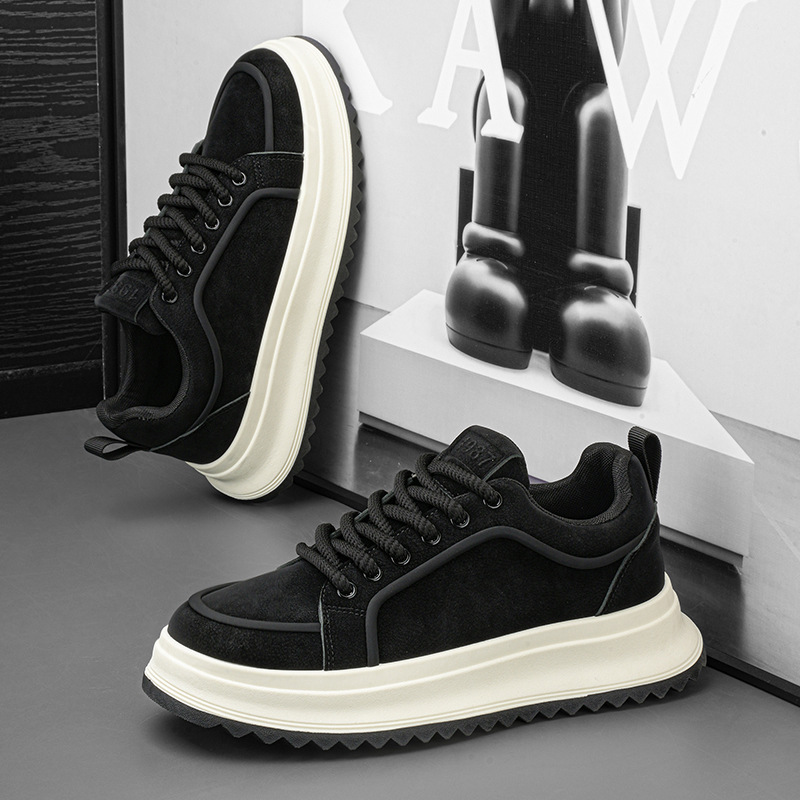 Men's Platform Lace-Up Casual Shoes 4