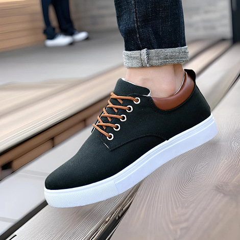 Men's Breathable Canvas Colorblock Casual Shoes 2