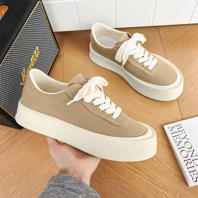 Atmungsaktive Unisex-Plateau-Freizeitschuhe aus Canvas