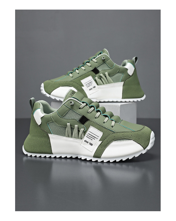 Zapatillas de deporte casual con plataforma y bloques de color para hombre detail 16
