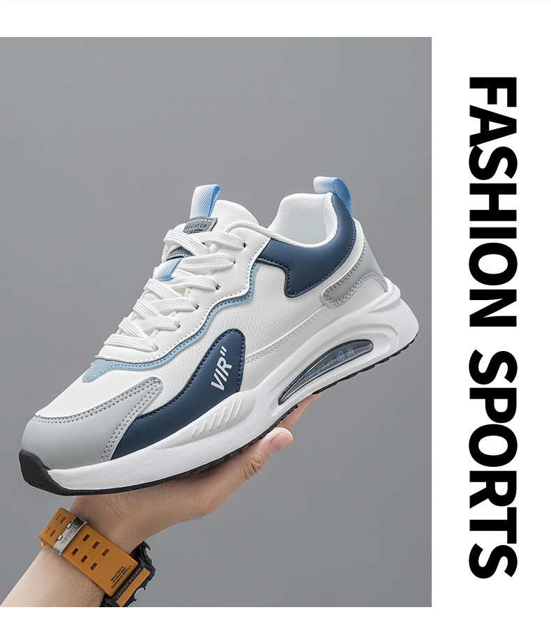 Men's Colorblock Cushioned Lace-Up Sneakers detail 2
