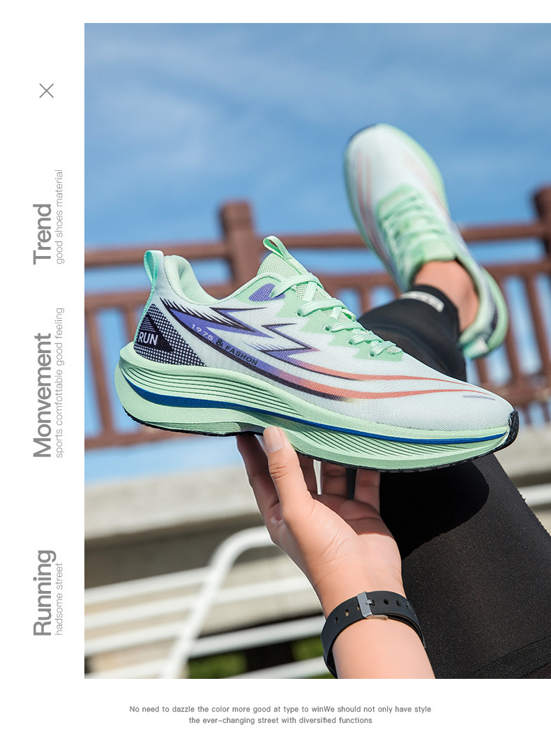 Unisex ademende hardloopschoenen met demping detail 5