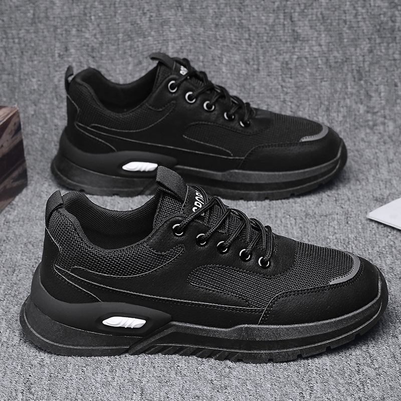 Ademende mesh casual herensneakers met vetersluiting 3