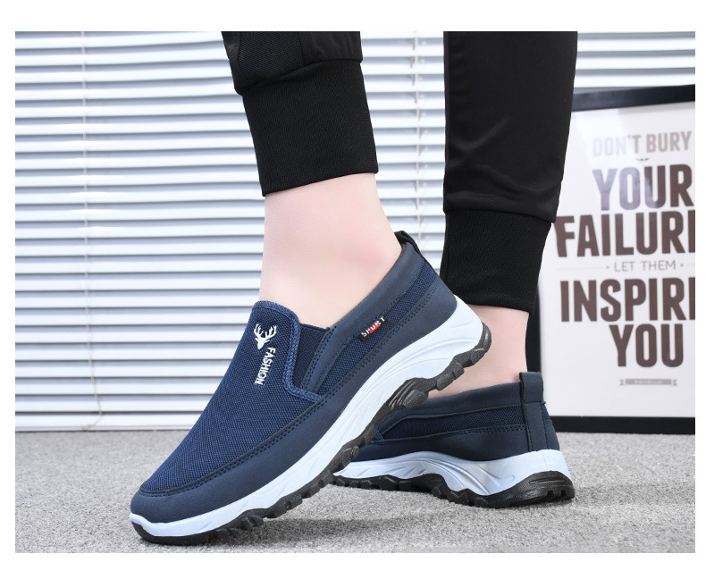 Atmungsaktive Mesh-Slip-On-Freizeitschuhe für Herren detail 2