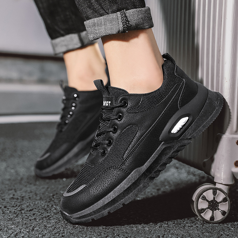 Ademende mesh casual herensneakers met vetersluiting detail 10